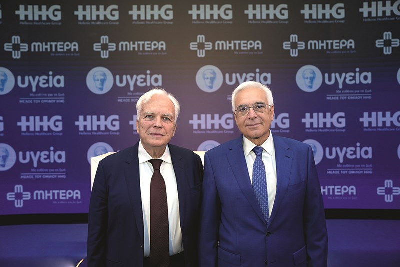 Δημήτριος Τσουκαλάς, Αρχιτέκτων και Ανδρέας Καρταπάνης, Πρόεδρος και Δ. Σύμβουλος ΥΓΕΙΑ & Δ. Σύμβουλος ΜΗΤΕΡΑ