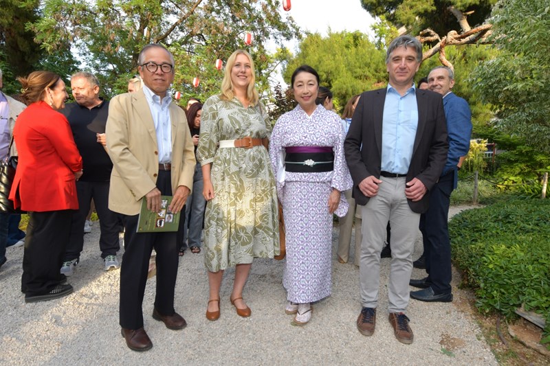 Janine Neuhaus, Γενική Διευθύντρια JTI Hellas | Koichi Ito, Πρέσβης της Ιαπωνίας στην Ελλάδα & η σύζυγός του