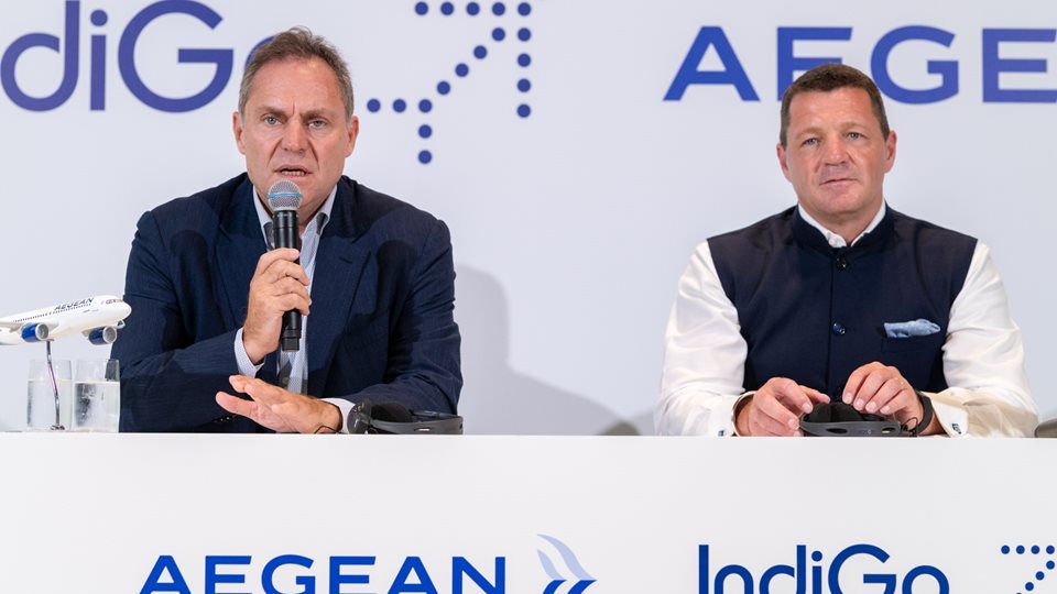 &#x3A3;&#x3C4;&#x3C1;&#x3B1;&#x3C4;&#x3B7;&#x3B3;&#x3B9;&#x3BA;&#x3AE; &#x3C3;&#x3C5;&#x3BD;&#x3B5;&#x3C1;&#x3B3;&#x3B1;&#x3C3;&#x3AF;&#x3B1; Aegean-IndiGo &#x3C6;&#x3AD;&#x3C1;&#x3BD;&#x3B5;&#x3B9; &#x3C4;&#x3B7;&#x3BD; &#x399;&#x3BD;&#x3B4;&#x3AF;&#x3B1; &#x3C0;&#x3B9;&#x3BF; &#x3BA;&#x3BF;&#x3BD;&#x3C4;&#x3AC; &#x3C3;&#x3C4;&#x3B7;&#x3BD; &#x395;&#x3BB;&#x3BB;&#x3AC;&#x3B4;&#x3B1;