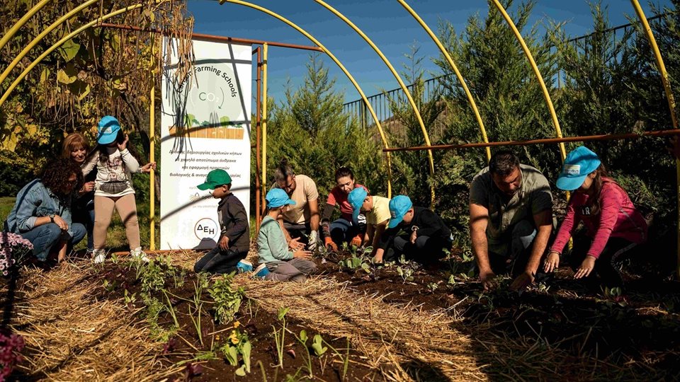 ΔΕΗ και Open Farm προωθούν τη βιώσιμη γεωργία στους μαθητές μέσω του "Carbon Farming Schools"